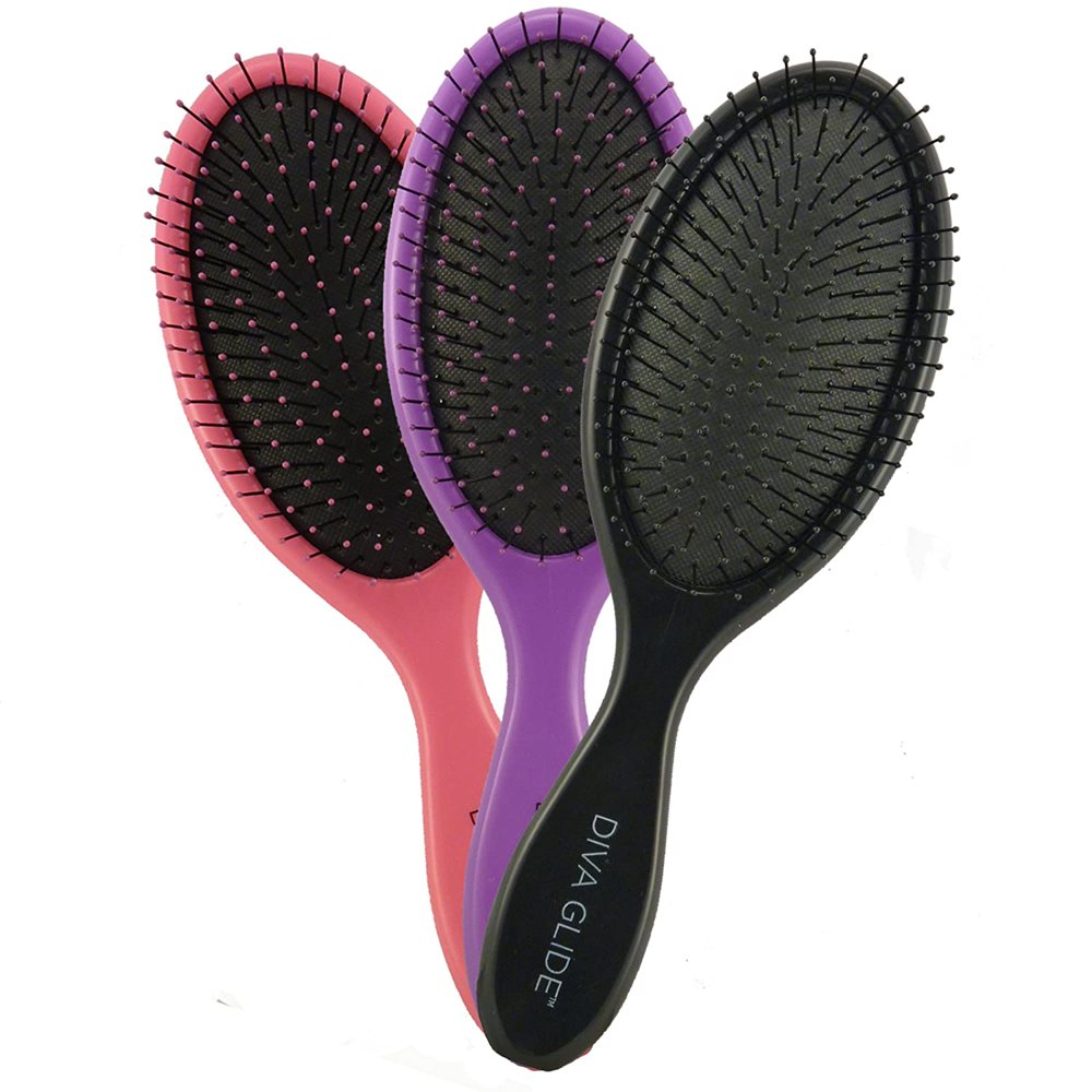 J & D Beauty Products Wet Detangling Shower Hair Brush with Wide