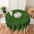 thumbnail image 3 of Green Grass Field Funny Waterproof Picnic Patio Party Round Table Cloth Cover Decorations Fabric 60 Inch Circular Tablecloth for 20-47 Inch Home Dining Room Kitchen Decor, 3 of 6