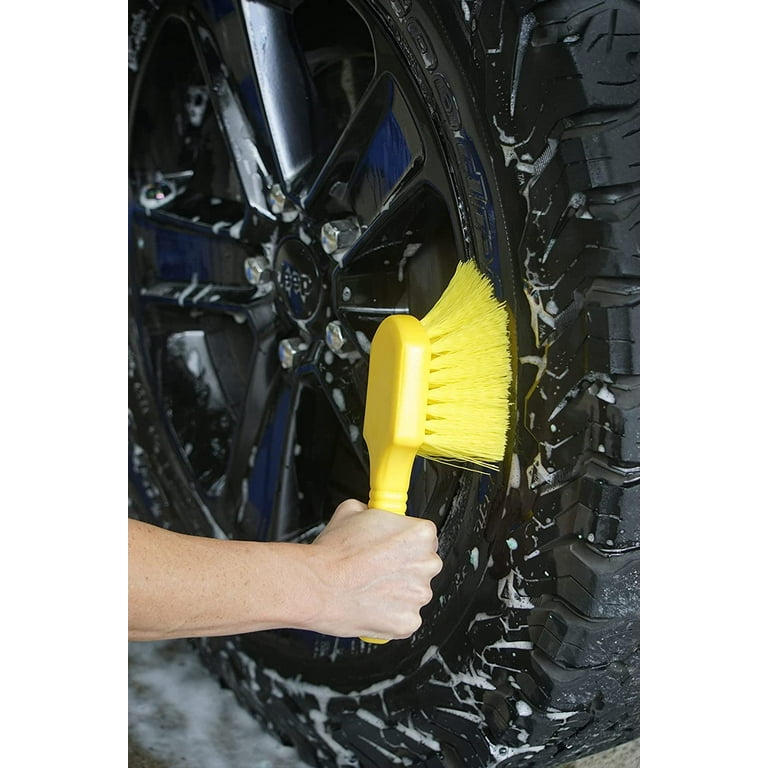 Rubbermaid Commercial - Pot Scrubber Brush, 8 Plastic Handle, Gray Handle w/Yellow Bristles, Sold as 1 EA Rubbermaid Commercial - Pot Scrubber Brush, 8 Plastic Handle, Gray Handle w/Yellow Bristles, Sold as 1 EA