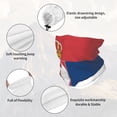thumbnail image 6 of Wave Serbian Flag Winter Neck Gaiter Warmer Face Mask Warm Face Scarf Cover For Cold Weather Outdoor, 6 of 7
