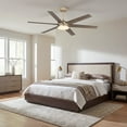 thumbnail image 5 of 60" Modern Gold Reversible Blades Smart Ceiling Fan with Dimmable LED Light and Remote, 5 of 17