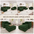 thumbnail image 5 of Muumblus Oversized Lounge Chair with Ottoman, Plush Cloud Accent Armchair for Living Room, Bedroom, Green Chenille, 5 of 9