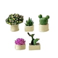 thumbnail image 2 of Planta bonsái en miniatura a escala 1:64 para casa de muñecas, macetas, mini macetas beige, 2 of 9