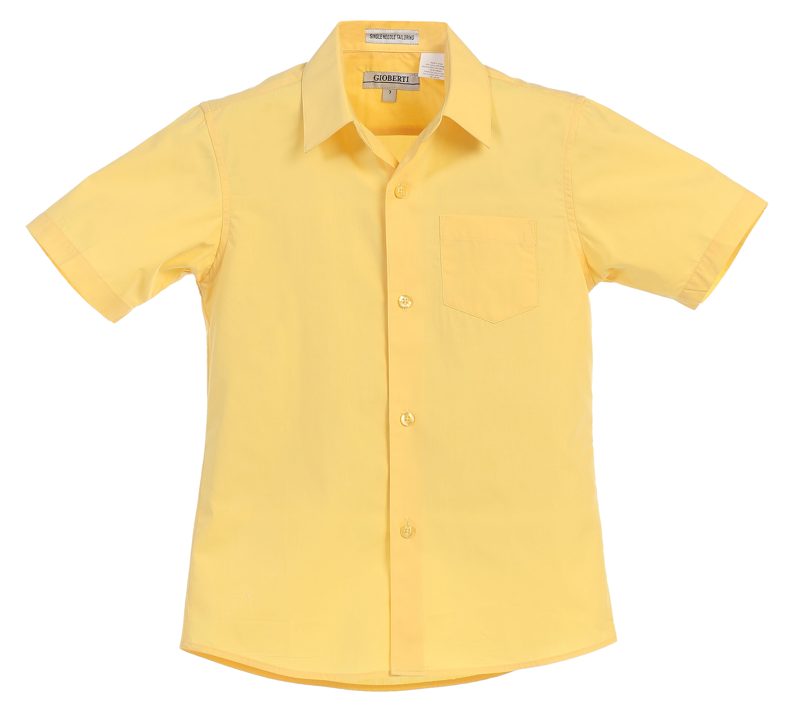 Boys yellow button down shirt Clearance