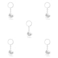 thumbnail image 2 of Youkk Professeur Porte-Clés en Vrac en Forme de Coeur Porte-Clés en Acier Inoxydable Lisse Durable Rouille Protection Charmes Pendentifs D1270-2 5Set, 2 of 6