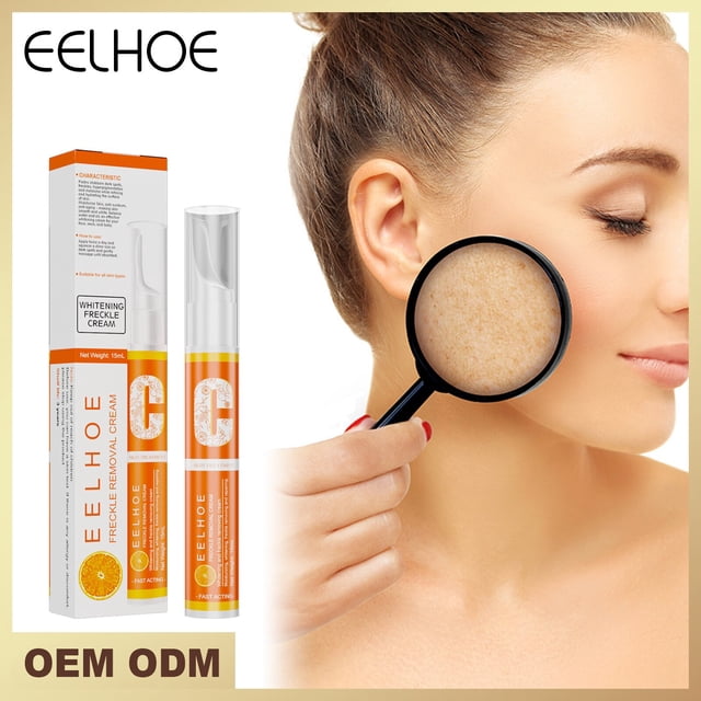 EELHOE VC Brightening and Freckle Removing Cream To Remove Dark Spots and Spots, Brighten Skin Tone and Whiten zhangyuxiang LED