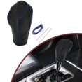 thumbnail image 1 of Cubierta de pomo de cambio de marcha antideslizante Unique Bargains para Infiniti FX35 2009-2013, protector de manija de cambio de coche en cuero sintético negro y azul, 1 of 7
