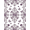 Purple, Pattern 4, variant on ODIKA Bathtub Stacked Botanical Motif Plum Symmetrical Layout for Dining Room, Large Office, Lounge, Non-Slip Chair-Friendly