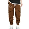thumbnail image 2 of Pantalons pour Hommes, Tendance Mode Décontractée Hip Hop Multi-Poches Cargo, 2 of 6