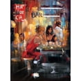 thumbnail image 2 of Madjid 19x24 White Modern Wood Framed Museum Art Print Titled - Bar Scene IV, 2 of 4