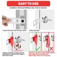 thumbnail image 7 of Portable Door Lock Home Security Door Lock Travel Lockdown Locks for Additional Safety and Privacy Perfect for Traveling Hotel Home Apartment College, 7 of 7