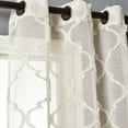 thumbnail image 6 of Lush Decor Avon Trellis Grommet Sheer Window Panels - Beige - 95 x 38, 6 of 11
