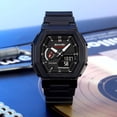 thumbnail image 3 of Aufmer 2 Pcs Montre de Sport Numérique pour Hommes, Montre Extérieure Étanche avec Affichage Lumineux, Montre Multifonction pour Randonnée Camping Course Natation, Chronomètre Alarme Durable pour Cadeau Aventuriers, 3 of 6