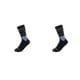 thumbnail image 3 of Eigraketly 1 par de calcetines antideslizantes para ciclismo para mujer, calcetines reflectantes para exteriores, calcetines de moda para carreras, Negro 2piezas Eigraketly CBP490702, 3 of 5