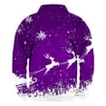 thumbnail image 3 of KeShDi Christmas Mens Crewneck Sweatshirts Men Casual Fashion Stand Collar Print Zipper Pullover Long Sleeve Sweatshirt PurpleS, 3 of 3