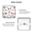 thumbnail image 5 of Lsque Lighthouse Sailboat Printed Tissue Box Cover Holder, Facial Paper Organizer Dispenser,Square with Bottom Belt, PVC Leather Decorative Organizer, 5 of 8