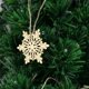 thumbnail image 4 of Adornos decorativos colgantes de copo de nieve de madera con cuerda, disco de madera sin terminar, paquete de 10, 4 of 5