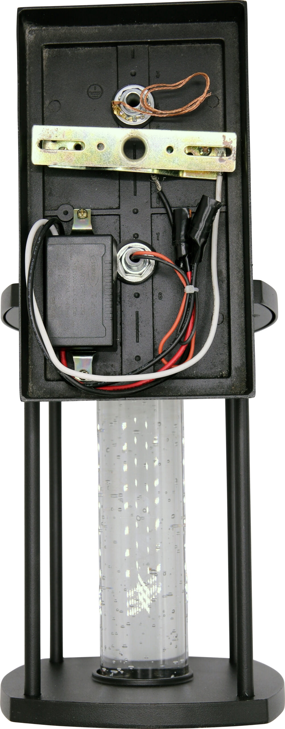 Diodesy- LFX/WS/CL/10W/CRI90/3SCT/BK LED Outdoor Porch Seedy Wall Light, Black Exterior Lantern Fixture, 10W, Color Selectable 3000K/4000K/5000K, 480LM, Coach Light Outdoor with White Glass