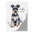thumbnail image 2 of Lotusprinthandmade Personalized Name Miniature Schnauzer Gift for Dogs and Dog Lovers Watercolor style Poster 16" x 24", 2 of 5
