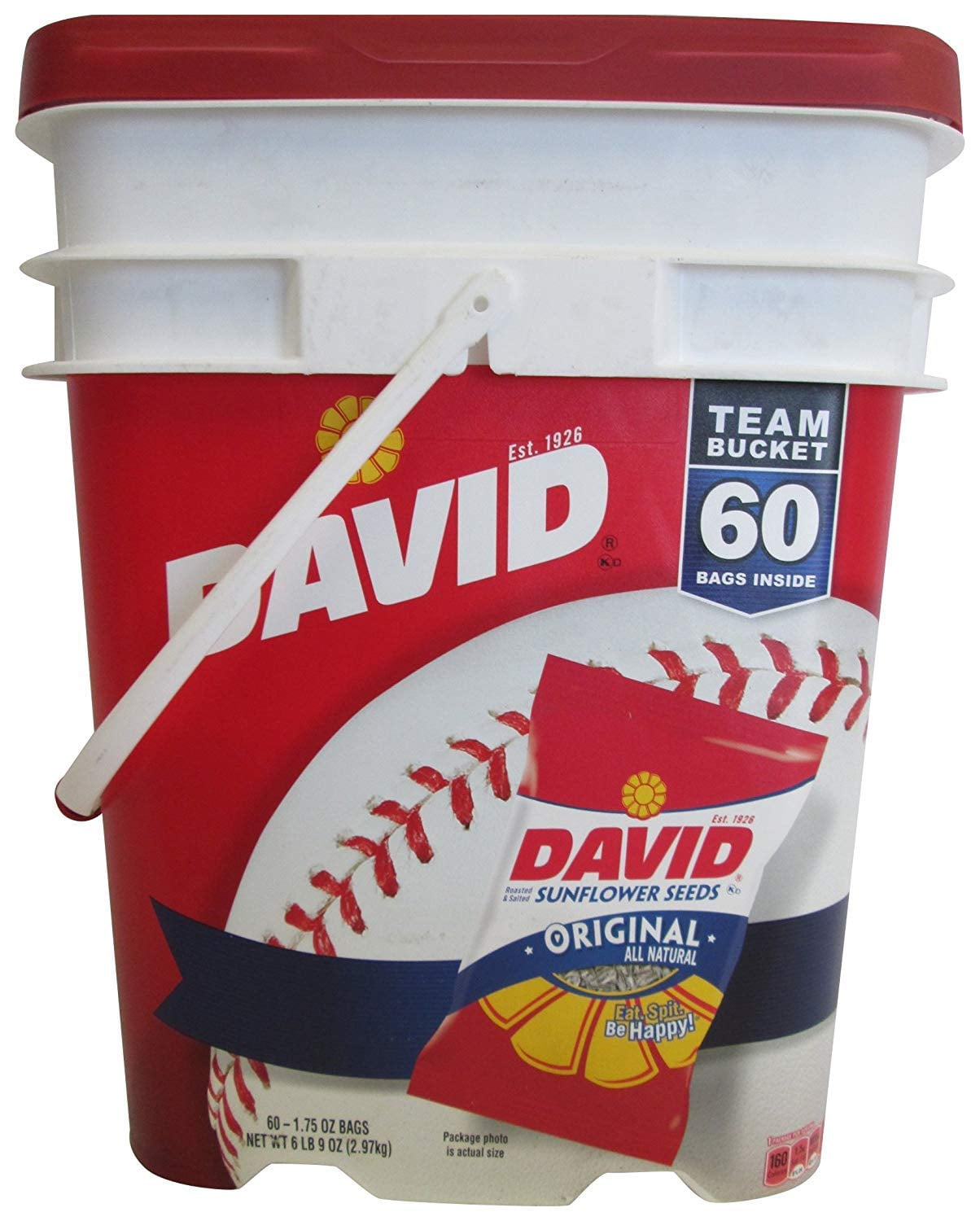 David Sunflower Seeds Bucket (1.75 oz., 60 ct.)