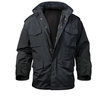 Rothco Black Nylon M-65 Storm Jacket