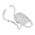 thumbnail image 3 of Women Finger Nail Rings, Nail Cover Rings Adjustable Size Beautiful Practical Wear Easily  Material Finger Decoration Rings For Parties, 3 of 8