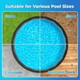 thumbnail image 5 of 28' Round Thicker Heavy Duty Pool Liner Pad for Above Ground Pool, Pool Padding Underlayment for Pool Bottom, Protects Your Pool Prevents Punctures Weed Barrier Comfortable underfoot, 5 of 7