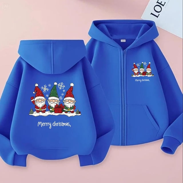 Sudadera deportiva informal con estampado degradado para niños y niñas, cuello redondo, manga larga, poliéster