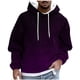 thumbnail image 2 of Sudadera con capucha para hombre, estilo casual, con cuello redondo, estampado, manga larga, blusa de poliéster, 2 of 5
