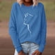 thumbnail image 1 of Puntoco moda mujer manga larga cuello sesgado Navidad impresión blusa otoño causal pulóver tops Puntoco Puntoco-5365, 1 of 4