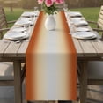 thumbnail image 4 of Burnt Orange Ombre Table Runner - 70 Inch Long Modern Grey Gradient Farmhouse Art Cotton and Linen Blended Dress Scarves Farmhouse Table Runner for Kitchen Dining, Coffee Table, 13" x 70", 4 of 8