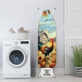 thumbnail image 3 of Kuiaobaty Ironing Board Cover Table Top Home Decoration Non Stick Scorch and Stain Resistant Iron Dust Cover Standard Size 15 x 54 Inch, Rooster Sunflower Pumpkin Maple Leaf, 3 of 5