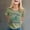 Green, variant on Womens Tshirts Earth Day Print Short Sleeve Crewneck Eco Top Womens Blouse Green M