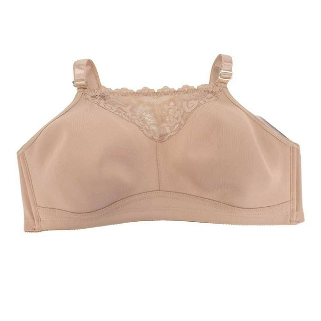 Brassiere Bras Jade para Dama Microfibra con Encaje en Escote Nude Talla 40C