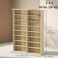 thumbnail image 3 of HOMCOM Media Storage Cabinet 8-Tier DVD Shelf with Adjustable Shelves, 3 of 10