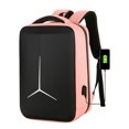 thumbnail image 3 of Qarigey para portátil, escolar impermeable de gran capacidad, de viaje de PU para ordenador portátil con carga USB, repuesto Mochilas Azul oscuro Qarigey AP012174-02, 3 of 6