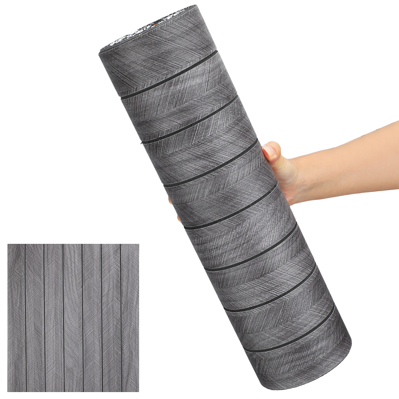 LOLIPPYY Wood Grain Peel & Stick Wallpaper Roll, Self-Adhesive Removable Wall Panels 40cm x for Living Room Bedroom Decor