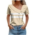 thumbnail image 1 of Camisetas de Manga Corta para Mujeres Casual, Camiseta con Botón Impreso a Damas para Diario, Espectáculo Y Fiesta, 1 of 6