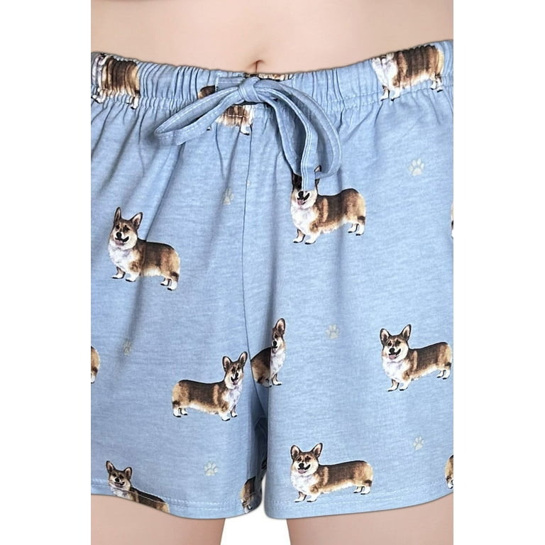 Corgi Pajama Shorts Women Super Soft and Comfortable Perfect for Corgi Gifts Womens Lounge Shorts