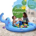 thumbnail image 6 of Richgv Splash Pad Sprinkler Play Mat for Kids, 82.7'' Inflatable Sprinkle Mat Outdoor Water Toys Pool Summer Toys for Toddlers Backyard Water Mat, 6 of 7