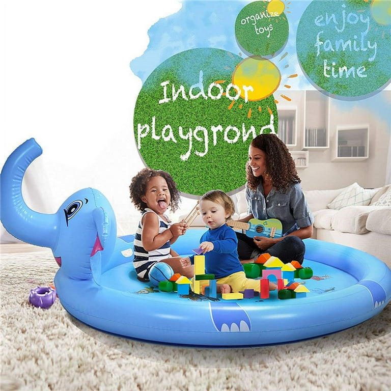 Richgv Elephant Theme Inflatable Sprinkler Play Mat, 82.7