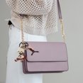 thumbnail image 2 of Unique Bargains 1 Pc Handbag Charm Cute Rope Handbag Accessories Dark Brown Red, 2 of 6