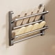 thumbnail image 1 of Zapatero para armario, organizadores y almacenamiento de armario, estante de aluminio plegable para colgar en la pared, zapatero, estante de almacenamiento que ahorra espacio detrás de la puerta/baño,, 1 of 6