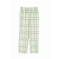 thumbnail image 3 of Cotton Women Pajama Set 2 Pcs Short Sleeve Pullover Top Sleepwear Long PJ Pants, 3 of 7