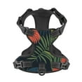 thumbnail image 4 of XMXY No Pull Dog Harness, Jungle Flowers Tropical Adjustable Reflective Pet Harness with Oxford Vest, Large Size, 4 of 9