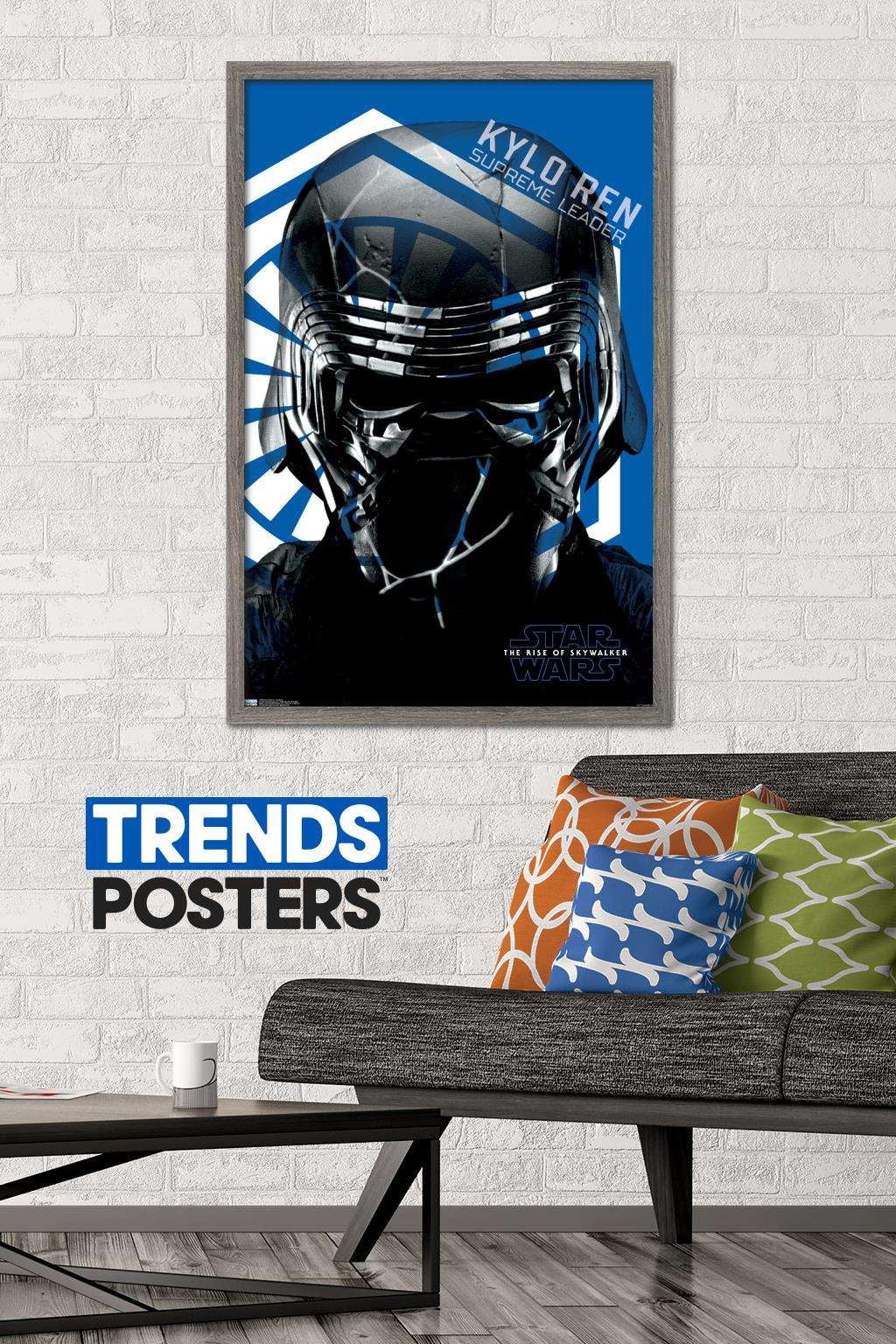 Star Wars: The Rise Of Skywalker - Cracked Wall Poster, 22.375" x 34", Framed