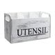 thumbnail image 1 of Porta Utensilios De Cocina Blanco Organizador De Utensilios De Madera Para Encimera Con 3 Compartimentos Organizador Grande Para Utensilios De Cocina Porta Utensilios De Cocina Utensilios De Coc, 1 of 7