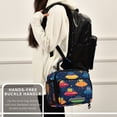 thumbnail image 6 of FORMRS Student Insulated Lunch Bag with Shoulder Strap Reusable Cooler Box for School, Rainbow Space Cat, 6 of 9