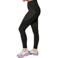 thumbnail image 3 of GS4LESS Women's Black Mesh Two Pattern Leggings, X-Large, 3 of 6