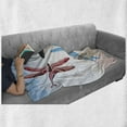 thumbnail image 6 of Dragonfly Soft Flannel Fleece Blanket, Exotic Dragonflies Flying in Cloud Sky Animal Wing Nature Illustration, Cozy Plush for Indoor and Outdoor Use, 60" x 80", Black Blue Pale Pink, by Ambesonne, 6 of 6